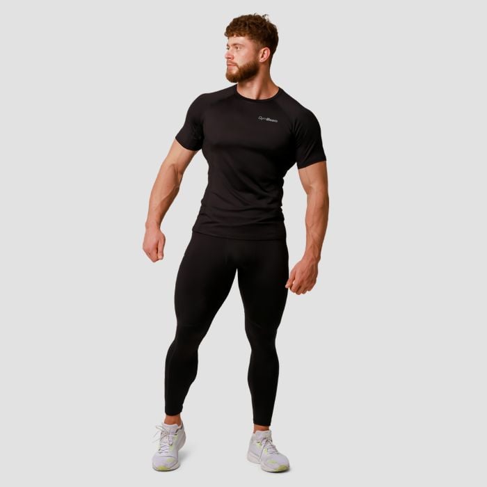 Běžecké tričko Pulse Black - GymBeam L