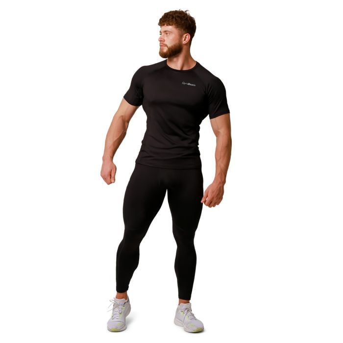 Běžecké tričko Pulse Black - GymBeam L