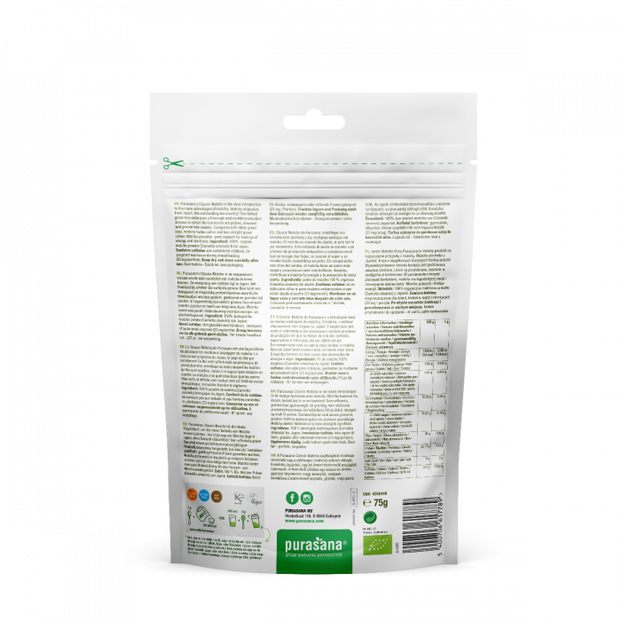 BIO Classic Matcha Raw Powder - Purasana 75 g
