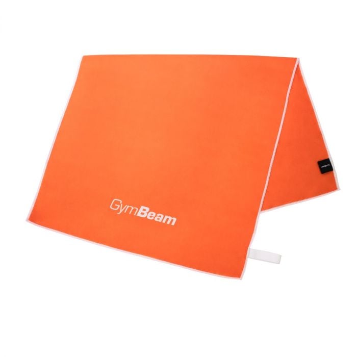 Levně Sportovní rychleschnoucí ručník Orange/White - GymBeam