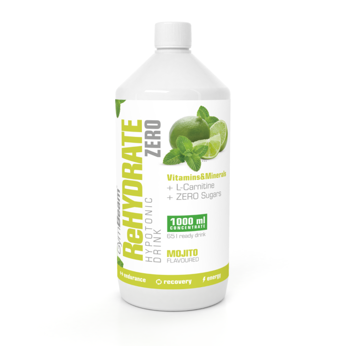 Iontový nápoj ReHydrate ZERO - GymBeam pomeranč - 1000 ml