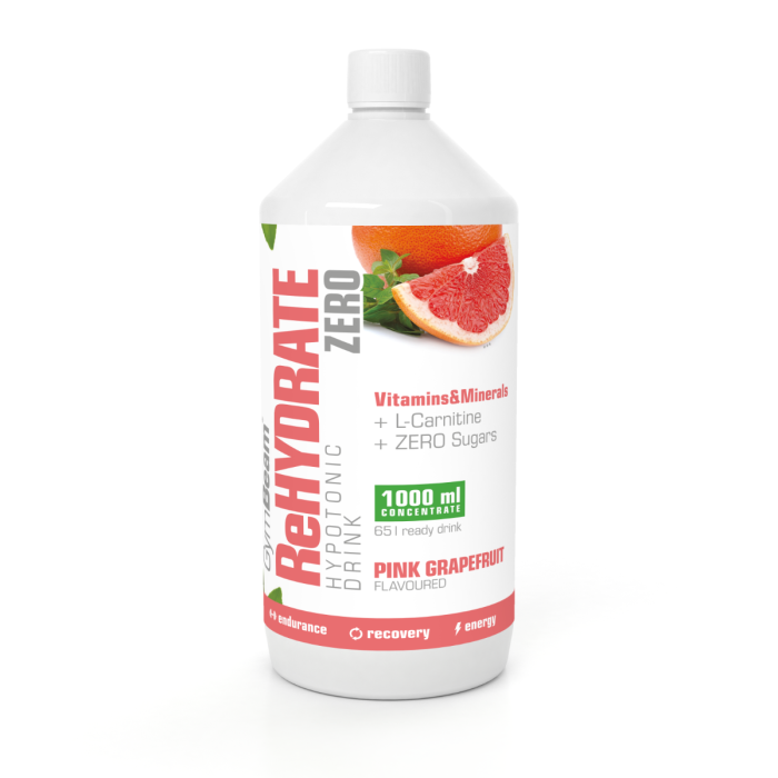 Iontový nápoj ReHydrate ZERO - GymBeam pomeranč - 1000 ml
