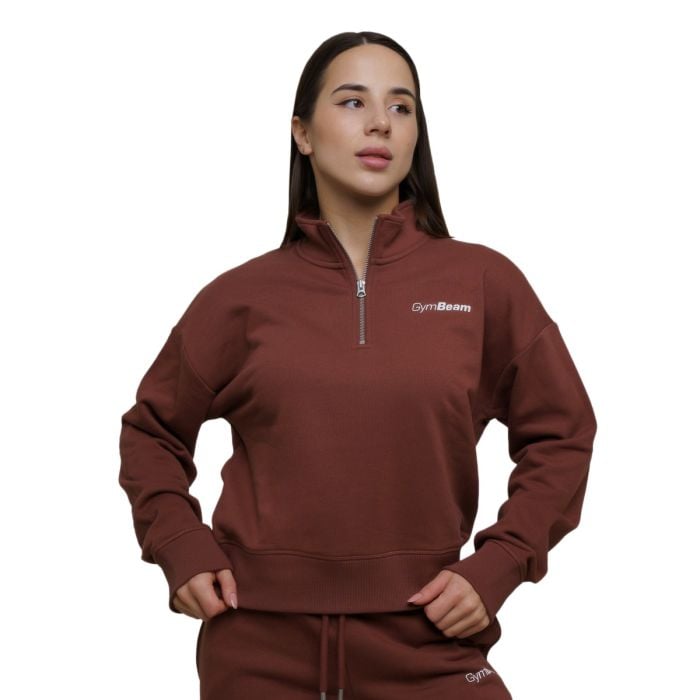 Dámská mikina Agile ½ Zip Root - GymBeam XS