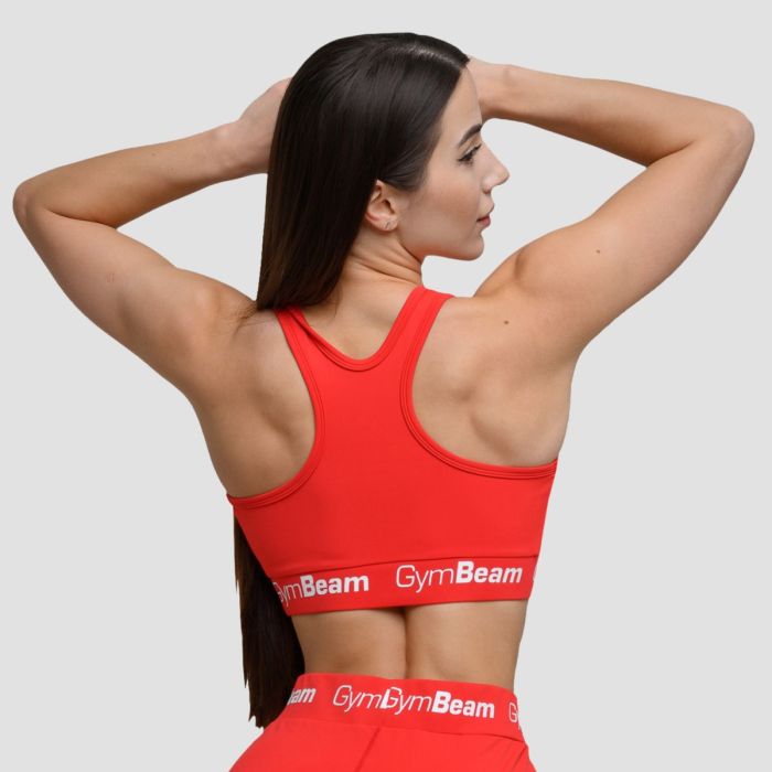 Sportovní podprsenka Simple Rouge Red - GymBeam L