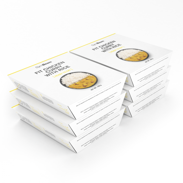 FIT Kuřecí kari s rýží Ready to eat - GymBeam 420 g