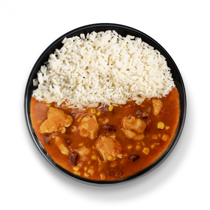 FIT Kuřecí s rýží na mexický způsob Ready to eat - GymBeam 420 g