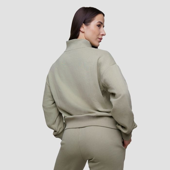 Dámská mikina Agile ½ Zip Sage - GymBeam XL