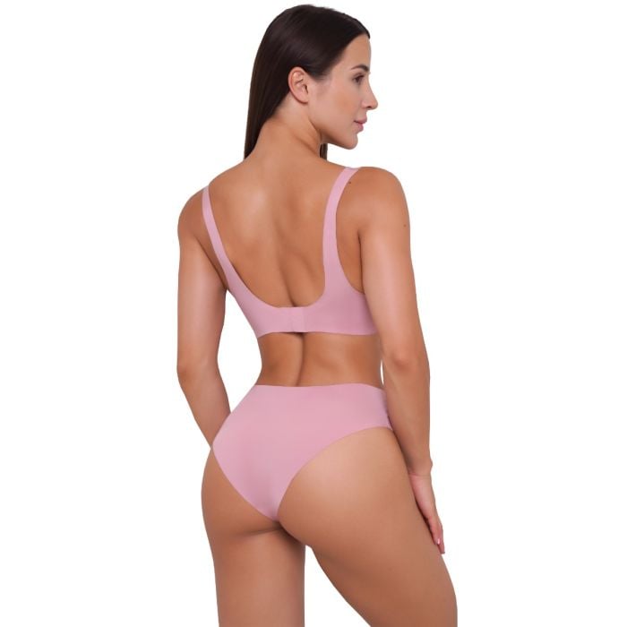 Bezešvé kalhotky Classic 3Pack Dusty Rose - GymBeam XXL