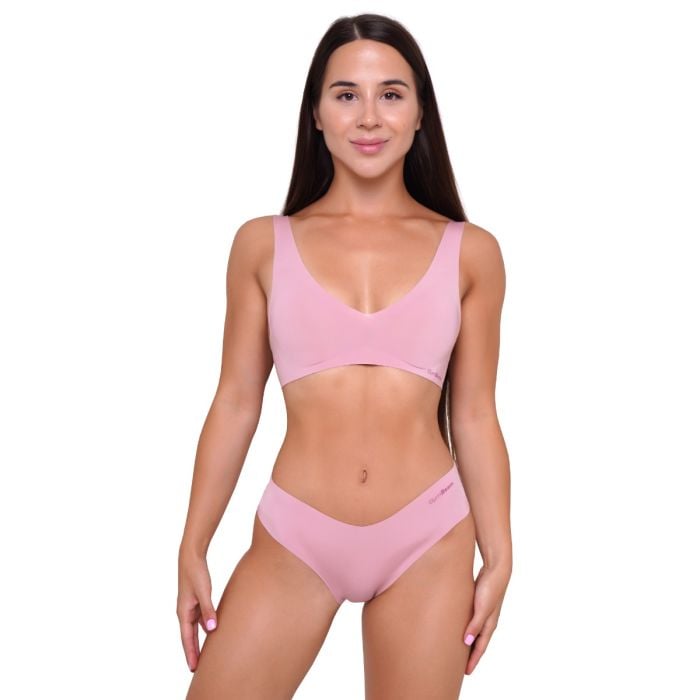 Bezešvé kalhotky Classic 3Pack Dusty Rose - GymBeam XXL