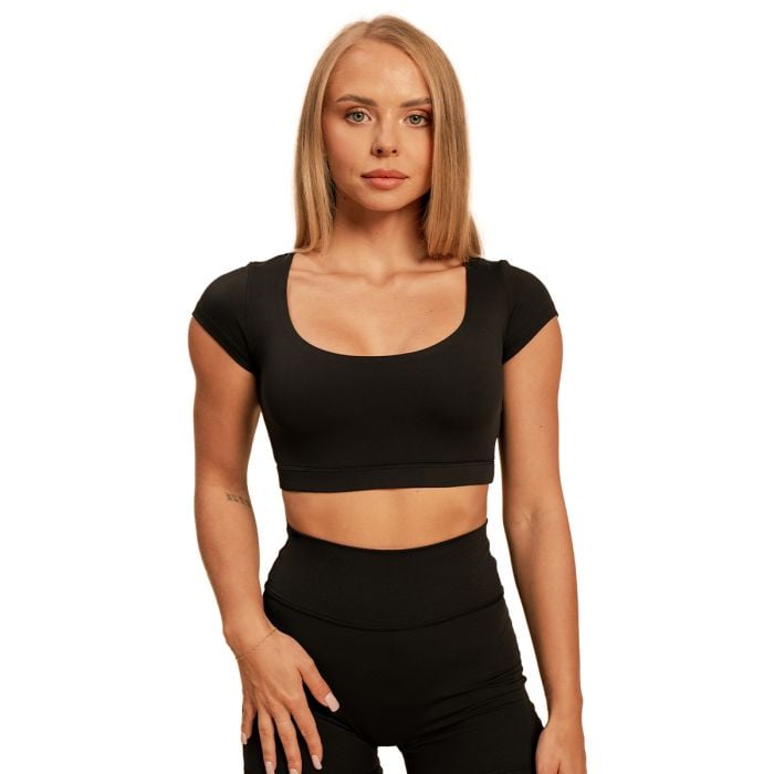 Dámské triko Cropped Sense Black - BeastPink XS