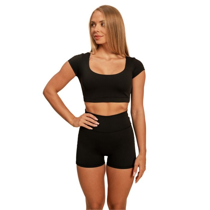 Dámské triko Cropped Sense Black - BeastPink XS