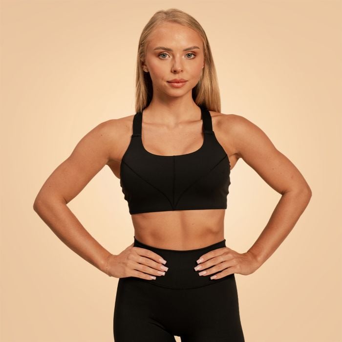 Sportovní podprsenka Sense Black - BeastPink L