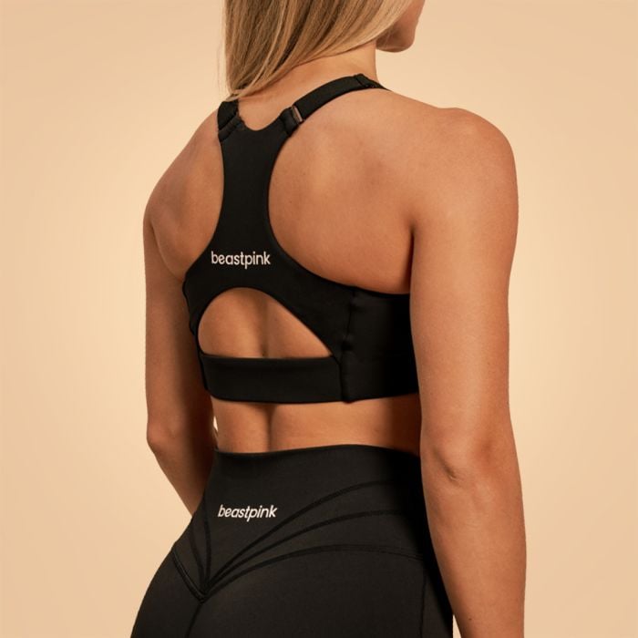 Sportovní podprsenka Sense Black - BeastPink L