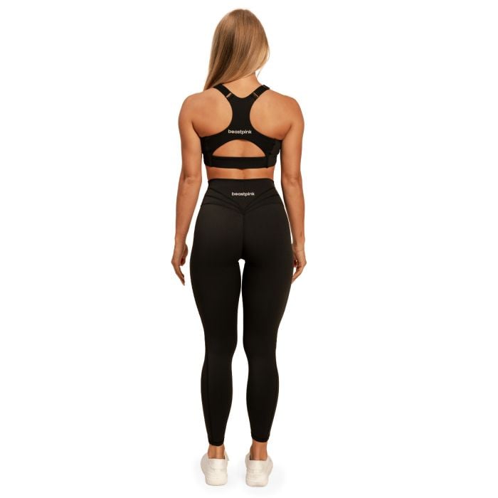 Sportovní podprsenka Sense Black - BeastPink L
