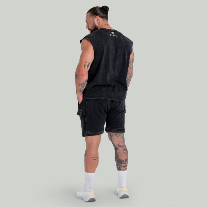 Šortky Washed Black - STRIX S