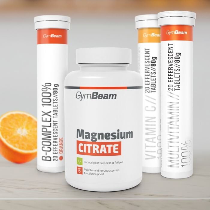 Magnesium citrát - GymBeam 120 kaps.