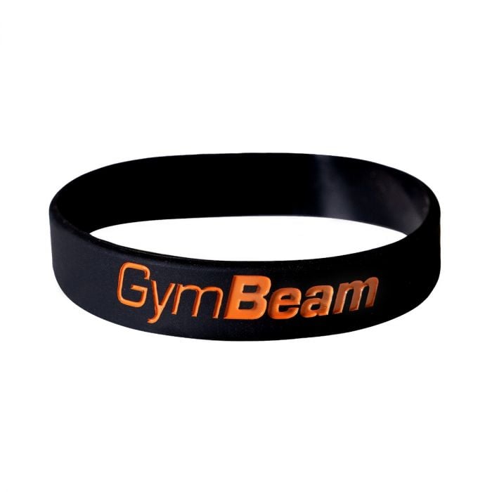 Silikonový náramek GB Black Orange - Gymbeam