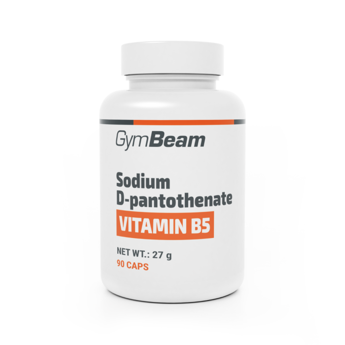 Vitamin B5 (Pantothenát sodný) - GymBeam 90 kaps.