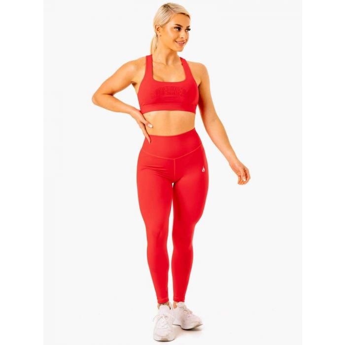 Sportovní podprsenka Knockout Racer Back červená - Ryderwear XL