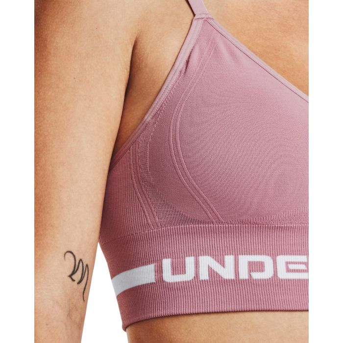 Sportovní podprsenka Seamless Low Long Pink - Under Armour XL