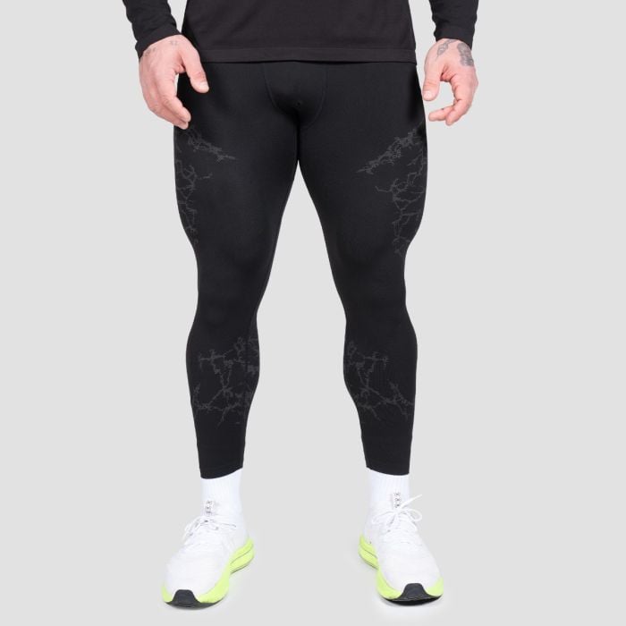 Seamless legíny Static Black - GymBeam XL