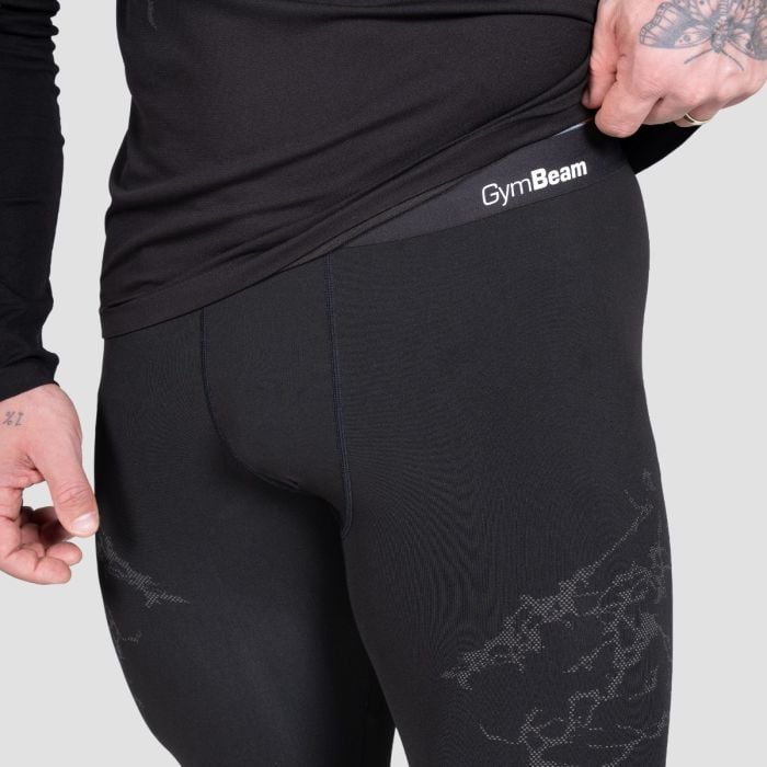 Seamless legíny Static Black - GymBeam XL