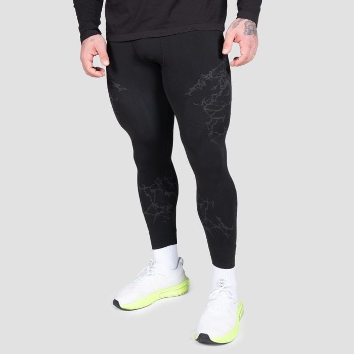 Seamless legíny Static Black - GymBeam XL