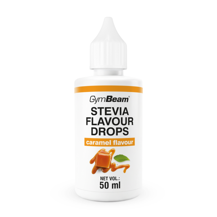 Stevia Flavour Drops - GymBeam 50 ml - vanilka