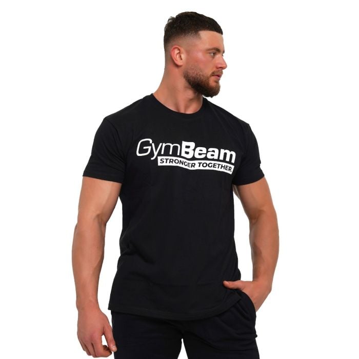 Tričko Stronger Together Black - GymBeam L