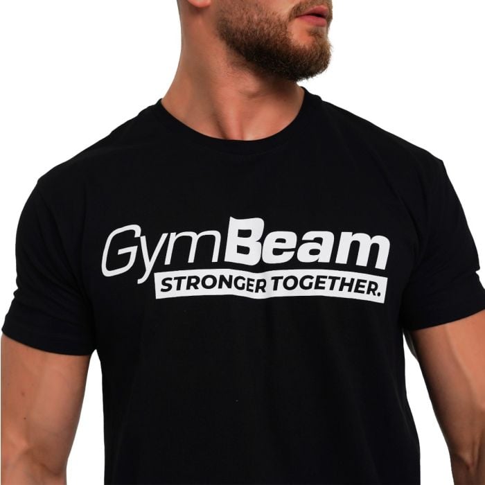 Tričko Stronger Together Black - GymBeam L