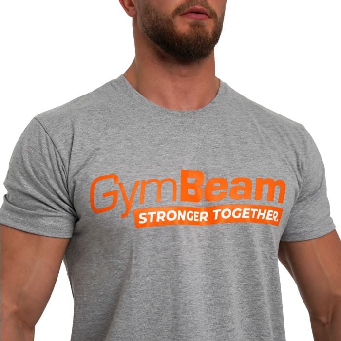 Tričko Stronger Together Grey - GymBeam L