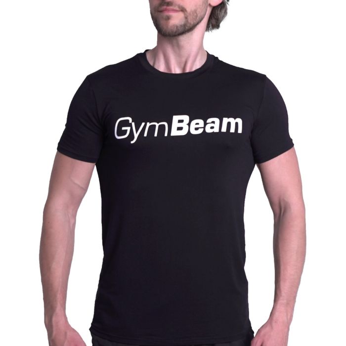 Tričko Essence Black - GymBeam L