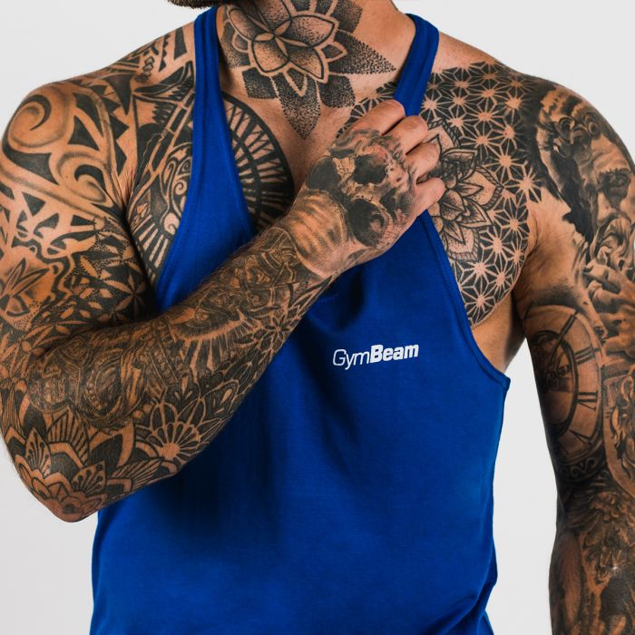 Tílko Stringer Dark Blue - GymBeam L