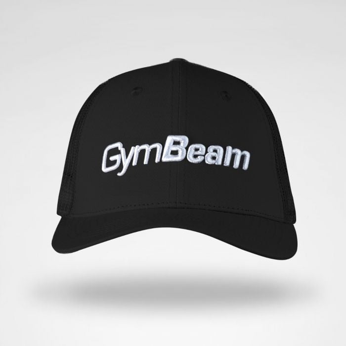 Kšiltovka Mesh Panel Cap Black - GymBeam černá uni
