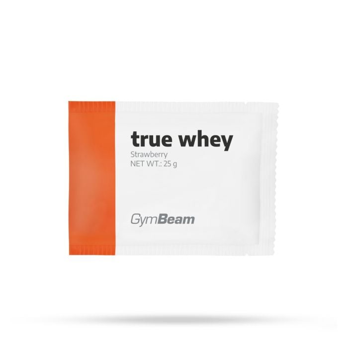 Vzorek True Whey - GymBeam 30 g - jahoda