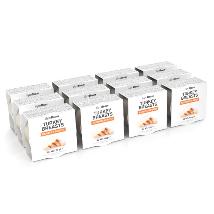 Krůtí prsa marinovaná ve vodě - GymBeam  12 x 155 g