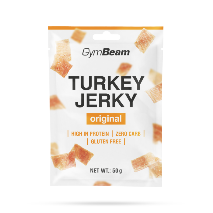 Sušené maso Turkey Jerky - GymBeam 50 g - originál