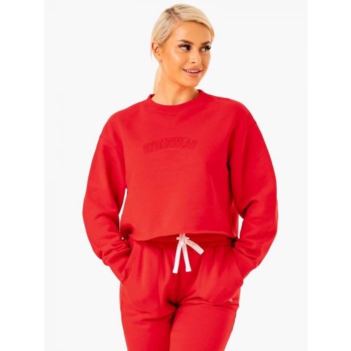 Dámská mikina Ultimate Fleece Red - Ryderwear červená XS