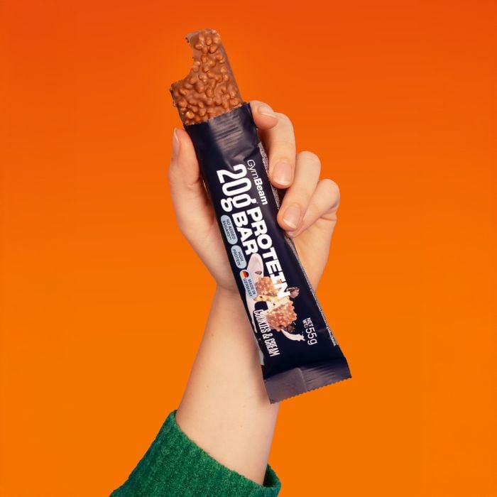 20 g Protein bar - GymBeam 55 g - čokoláda karamel