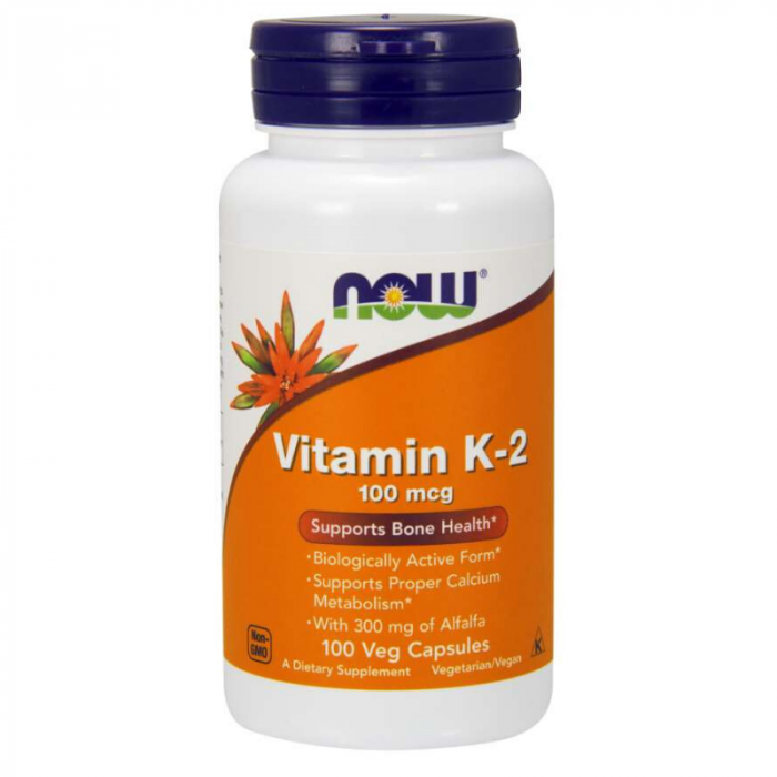Levně Vitamín K-2 100 mcg 100 kaps. - NOW Foods