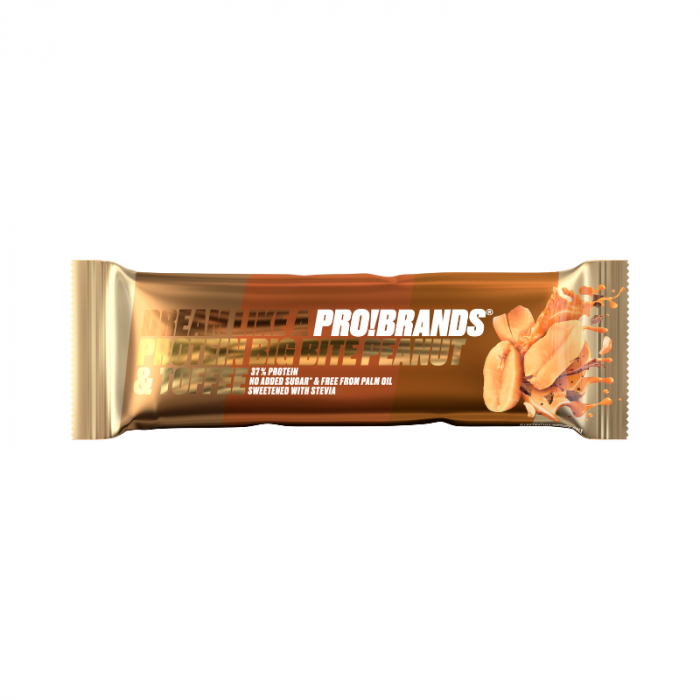 BIG BITE Protein bar 45 g - PRO!BRANDS bílá čokoláda karamel 45 g