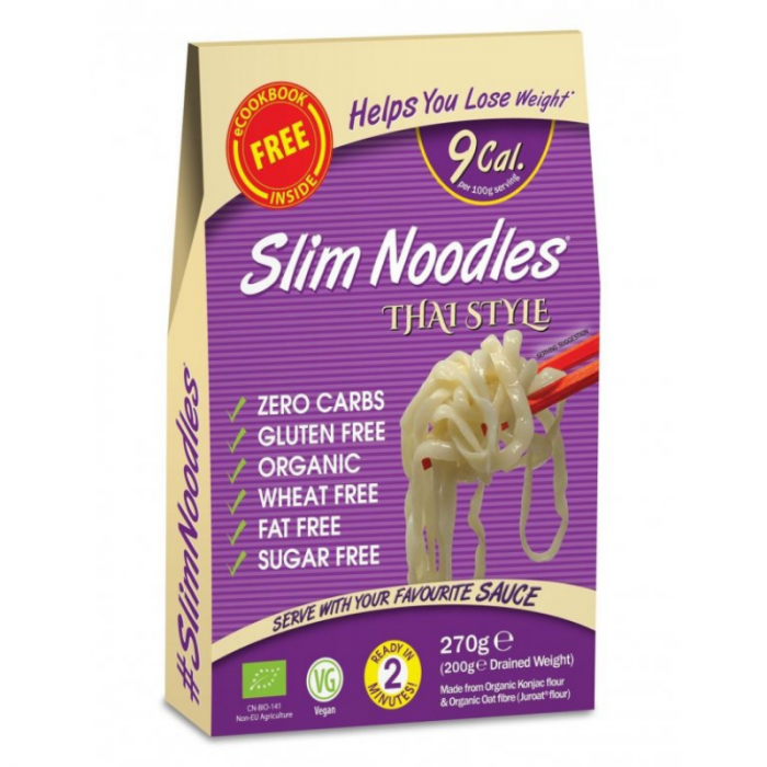 BIO Těstoviny Slim Pasta Noodles Thai Style - Slim Pasta  270 g