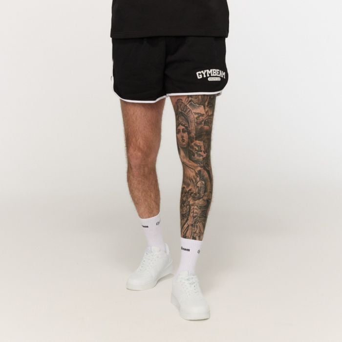 Šortky Varsity Black - GymBeam černá XL