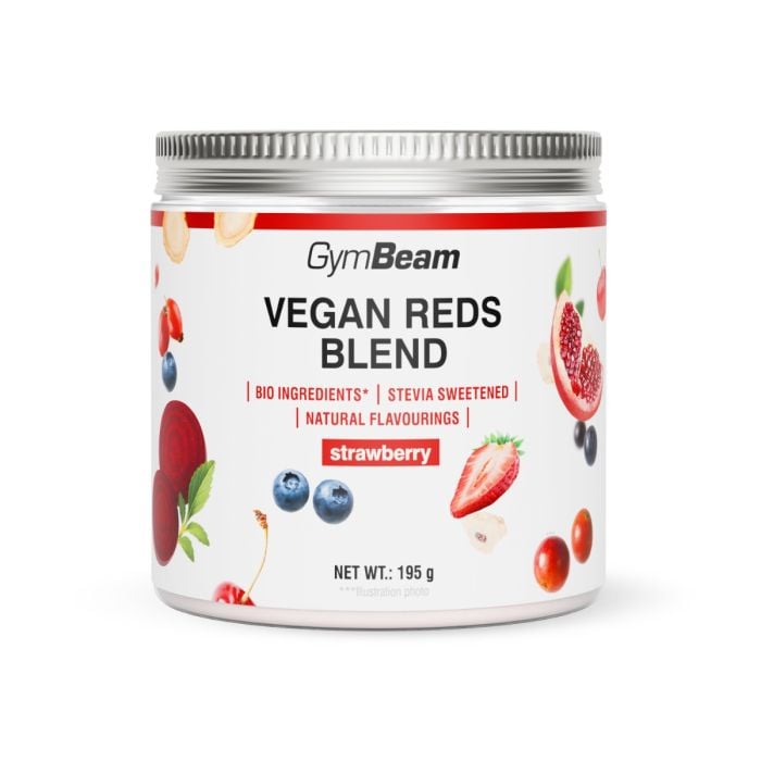 Vegan Reds Blend - GymBeam 195 g - jahoda