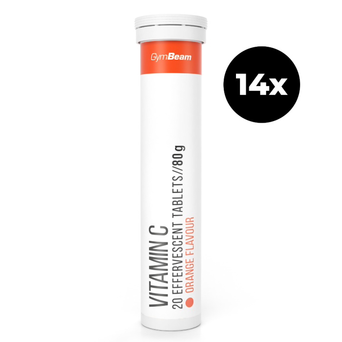 Vitamín C 1000 mg šumivý - GymBeam černý rybíz