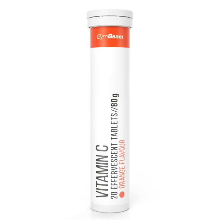Vitamín C 1000 mg šumivý - GymBeam pomeranč - 20 tab.
