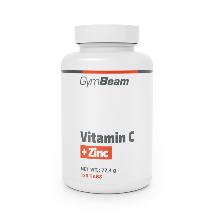 Vitamín C + zinek - GymBeam 120 tab.