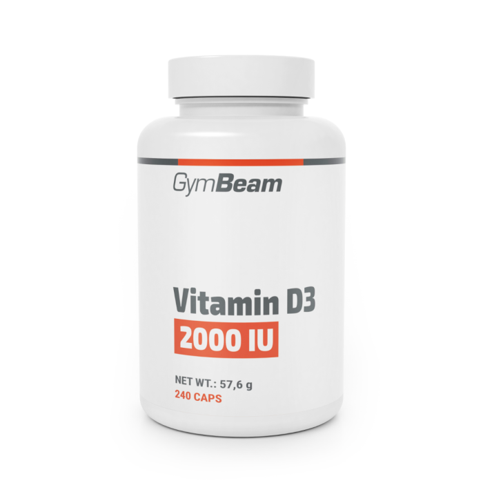 Vitamín D3 2000 IU - GymBeam  240 kaps.