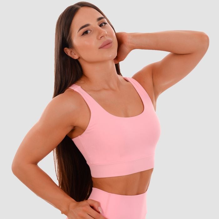 Sportovní podprsenka Cut-Out pink - GymBeam M