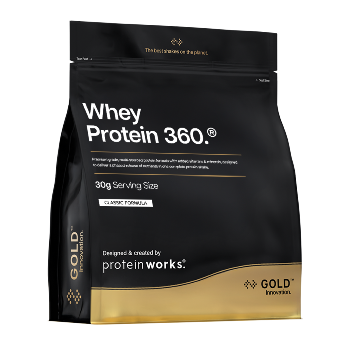 Whey Protein 360 ® - The Protein Works jahoda & smetana 2400 g